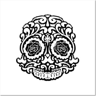 Mexican skull Posters and Art